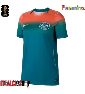 Australia Seconda Maglia Femmina Mondiali 2026 Manica Corta